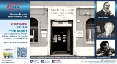 Giornate Europee del Patrimonio 2026  – Mostra bibliografica “UTOPIE DI CURA”